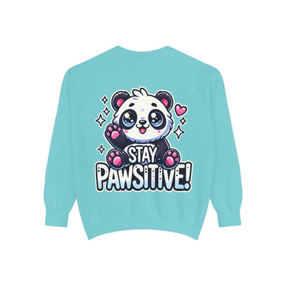 Pawsitive | Unisex Garment-Dyed Sweatshirt