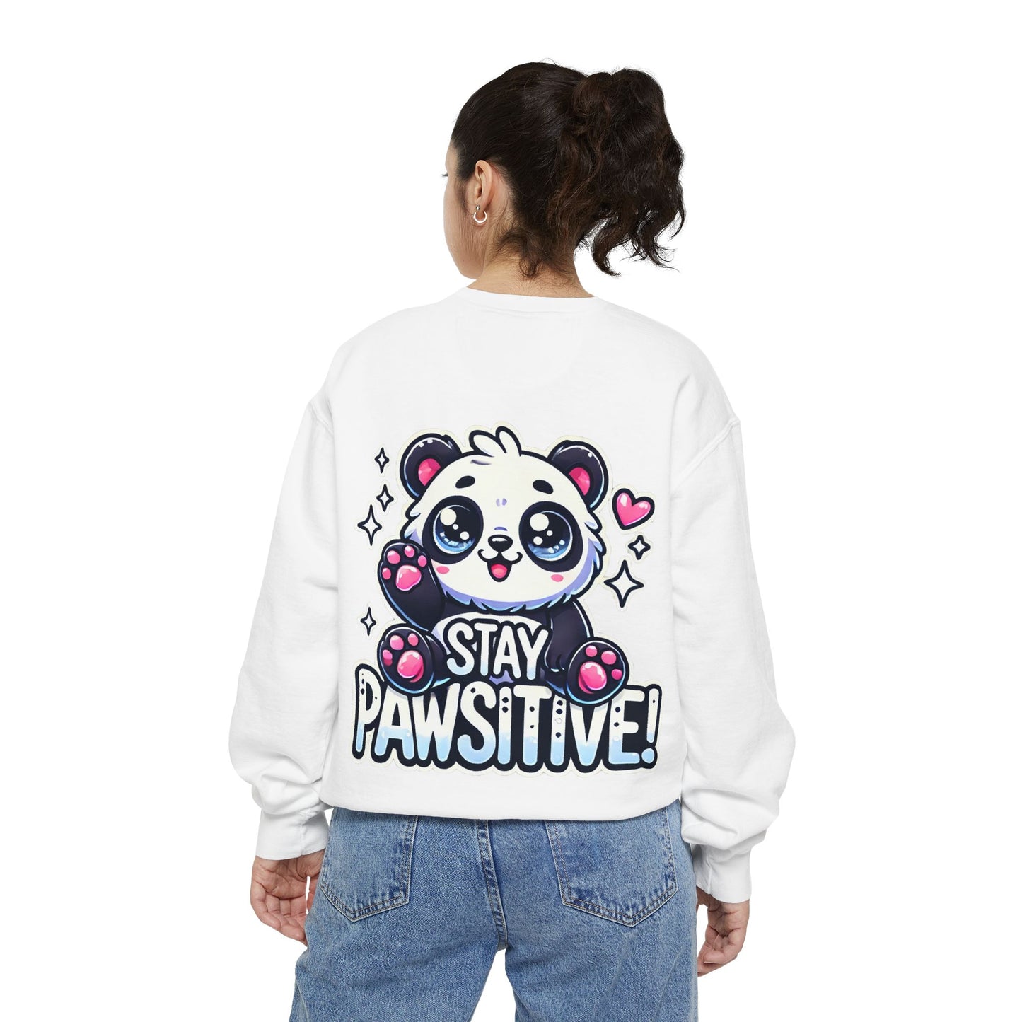 Pawsitive | Unisex Garment-Dyed Sweatshirt