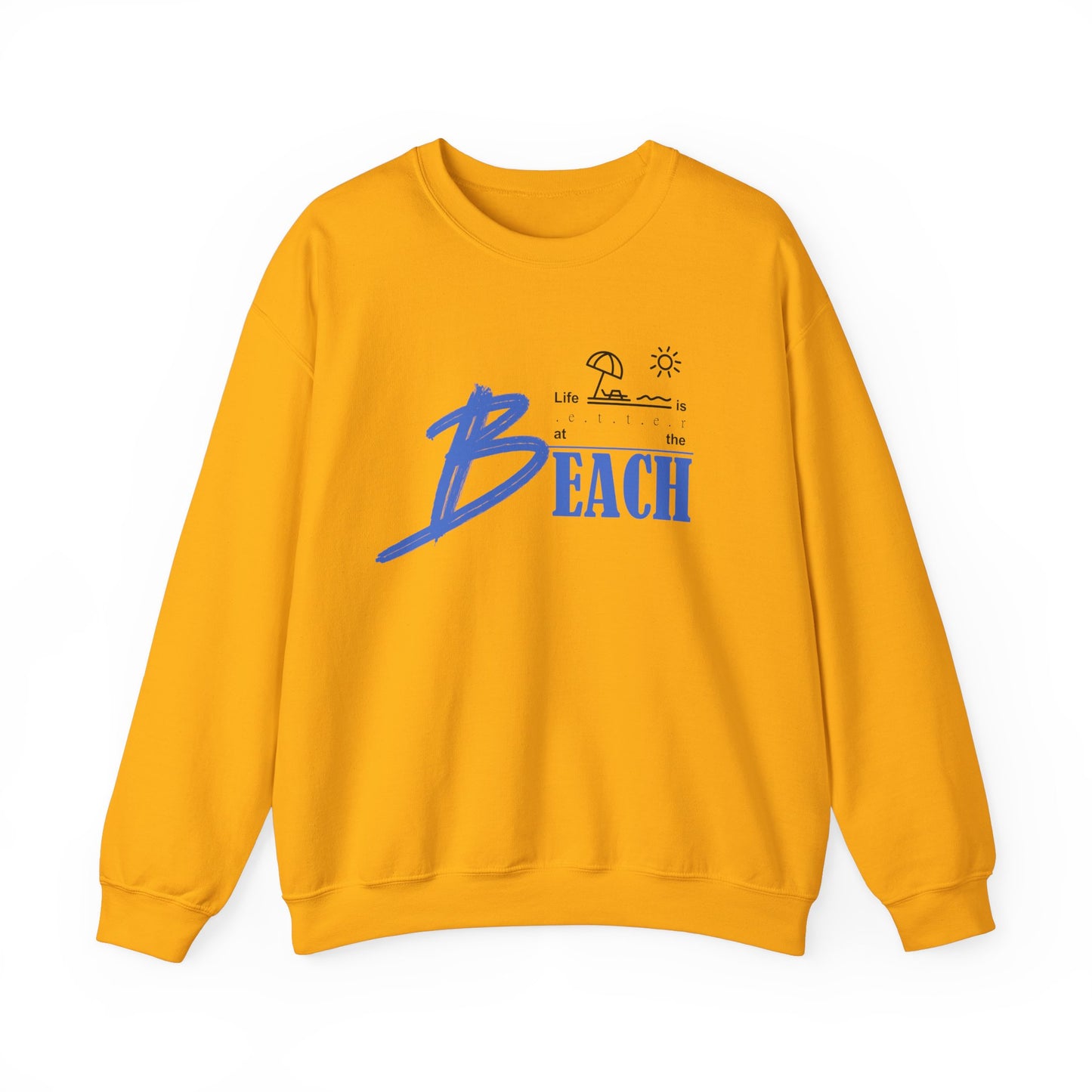 Life is Better at the Beach | Unisex Heavy Blend™ Crewneck Sweatshirt