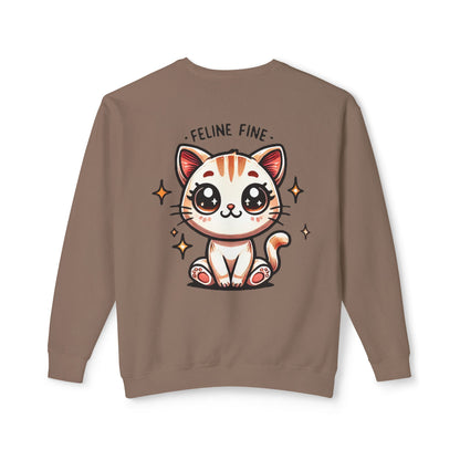 Feline Fine | Unisex Lightweight Crewneck Sweatshirt