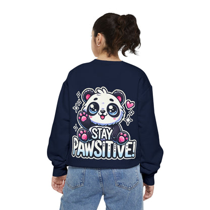 Pawsitive | Unisex Garment-Dyed Sweatshirt