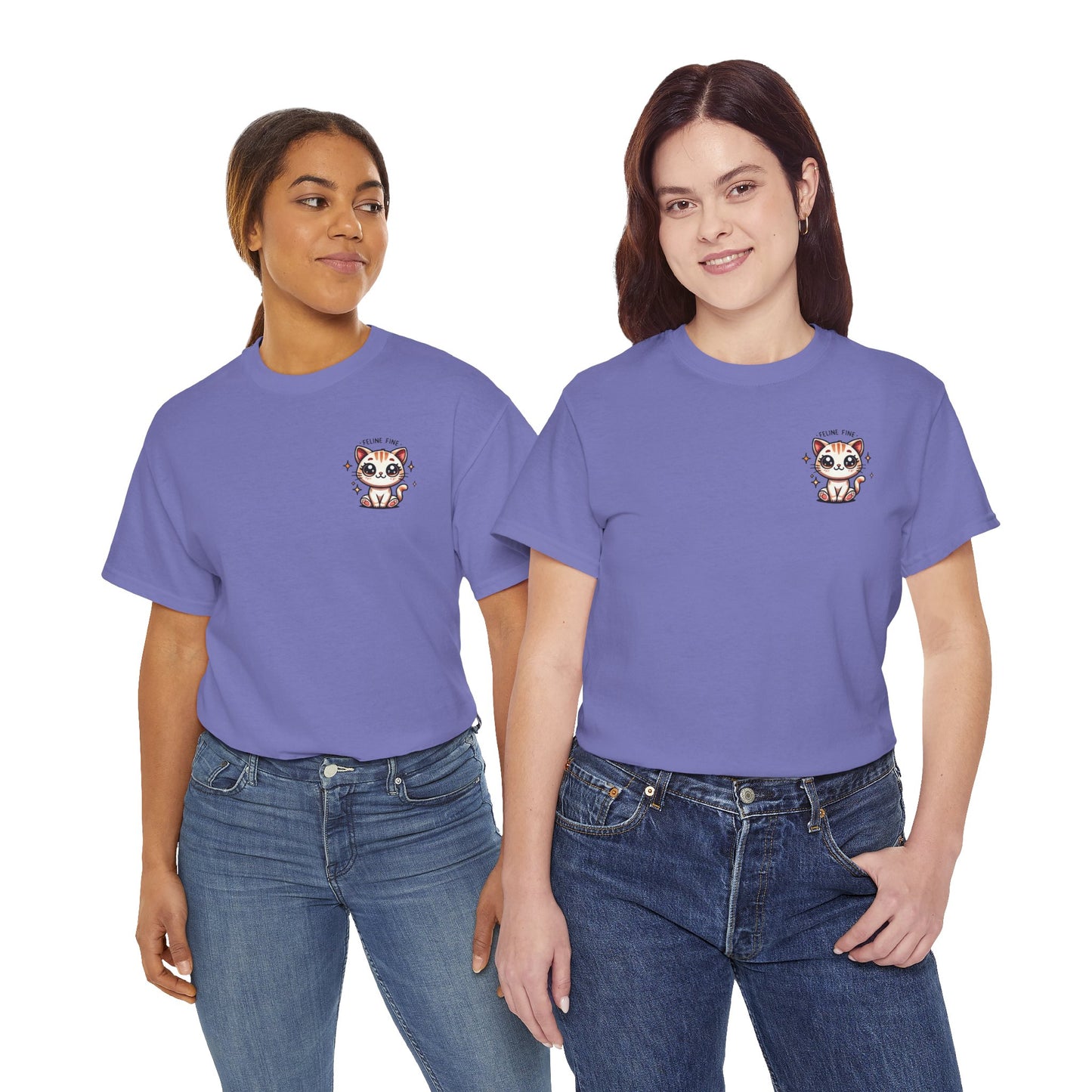 Feline Fine | Unisex Heavy Cotton Tee