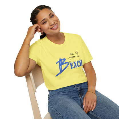 Life is Better at the Beach | Unisex Softstyle T-Shirt