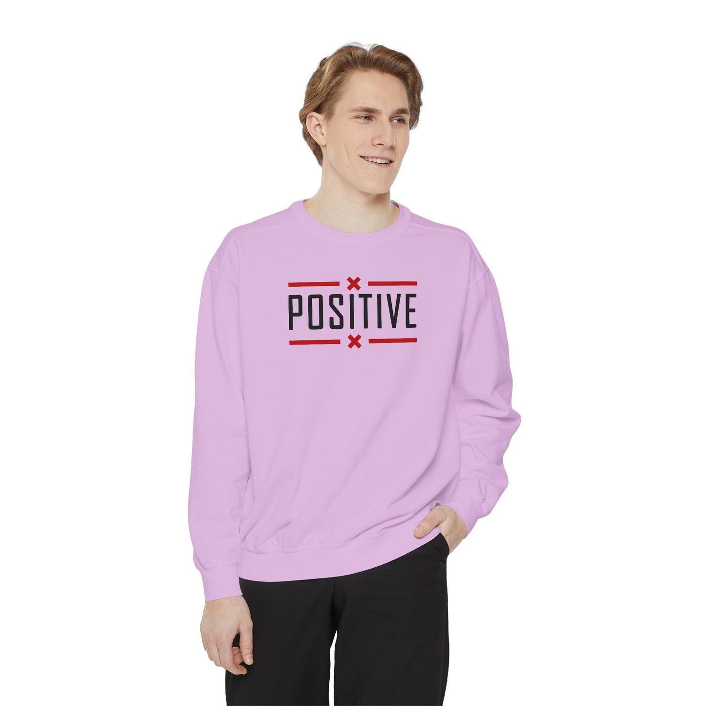 Positive_Unisex Garment-Dyed Sweatshirt