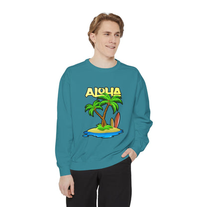 ALOHA | Unisex Garment-Dyed Sweatshirt