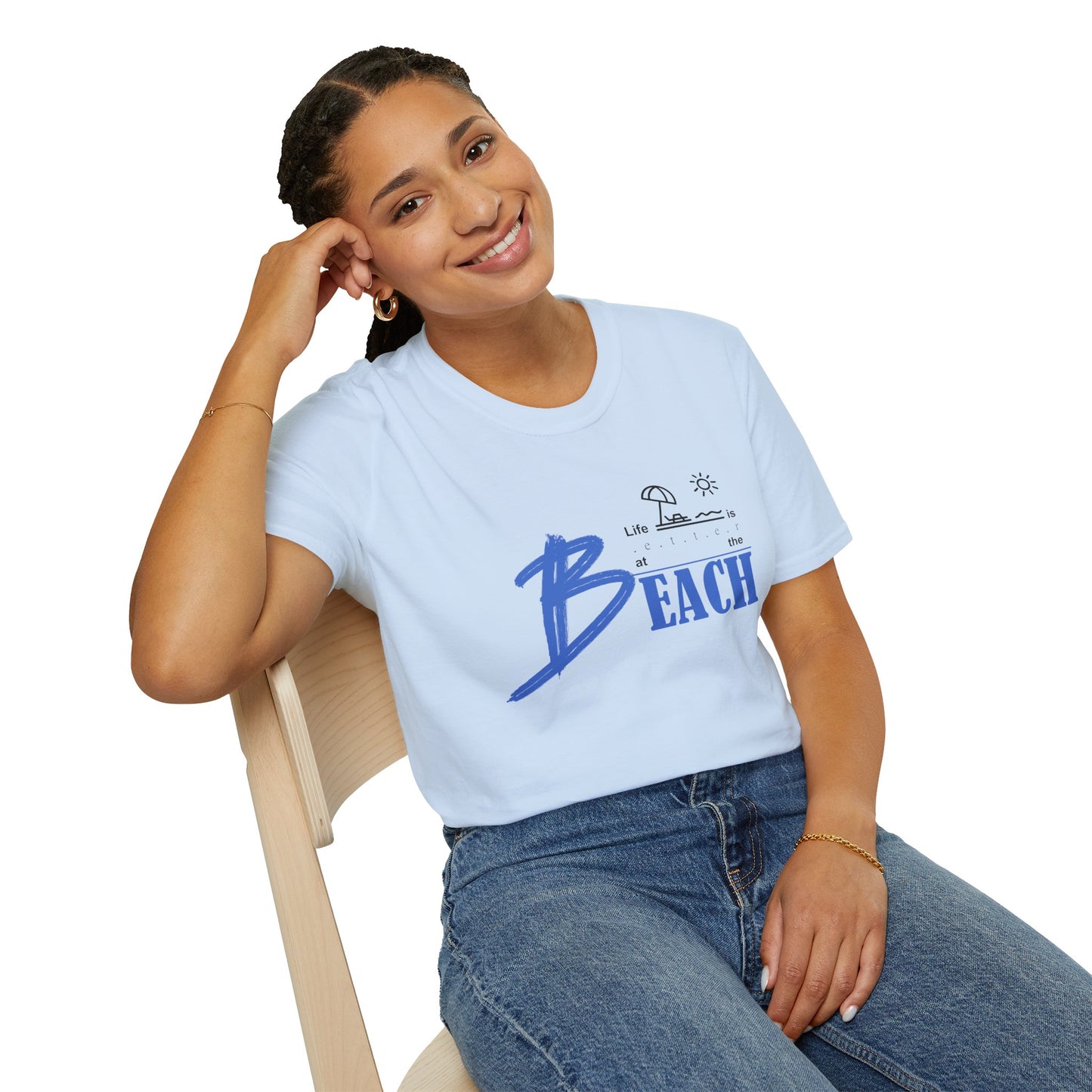 Life is Better at the Beach | Unisex Softstyle T-Shirt