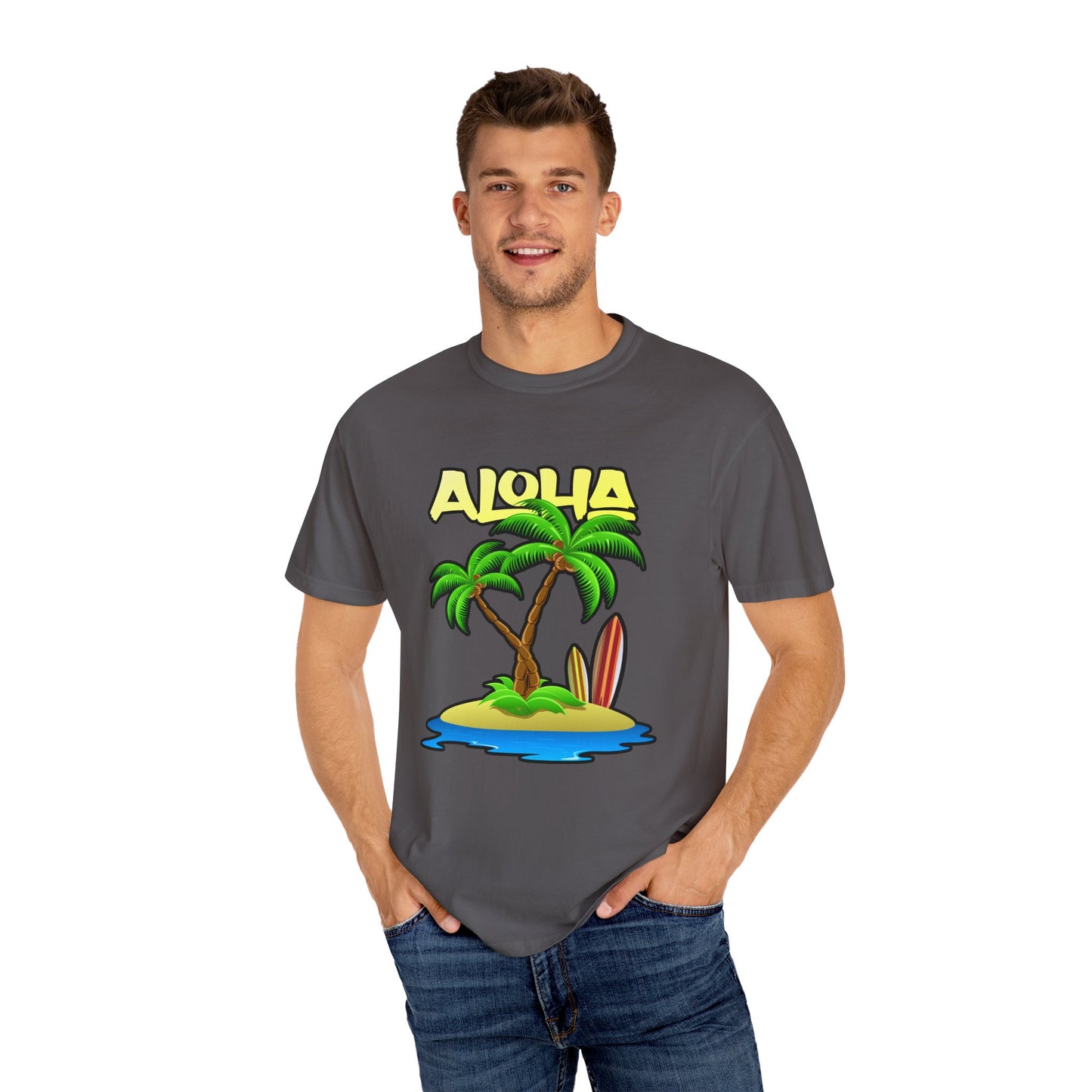 ALOHA | Unisex Garment-Dyed T-shirt