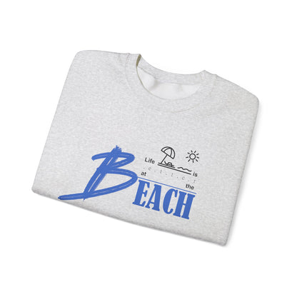 Life is Better at the Beach | Unisex Heavy Blend™ Crewneck Sweatshirt