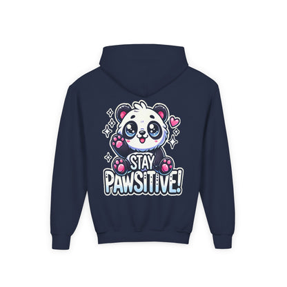 Pawsitive | Youth Heavy Blend Hooded Sweatshirt
