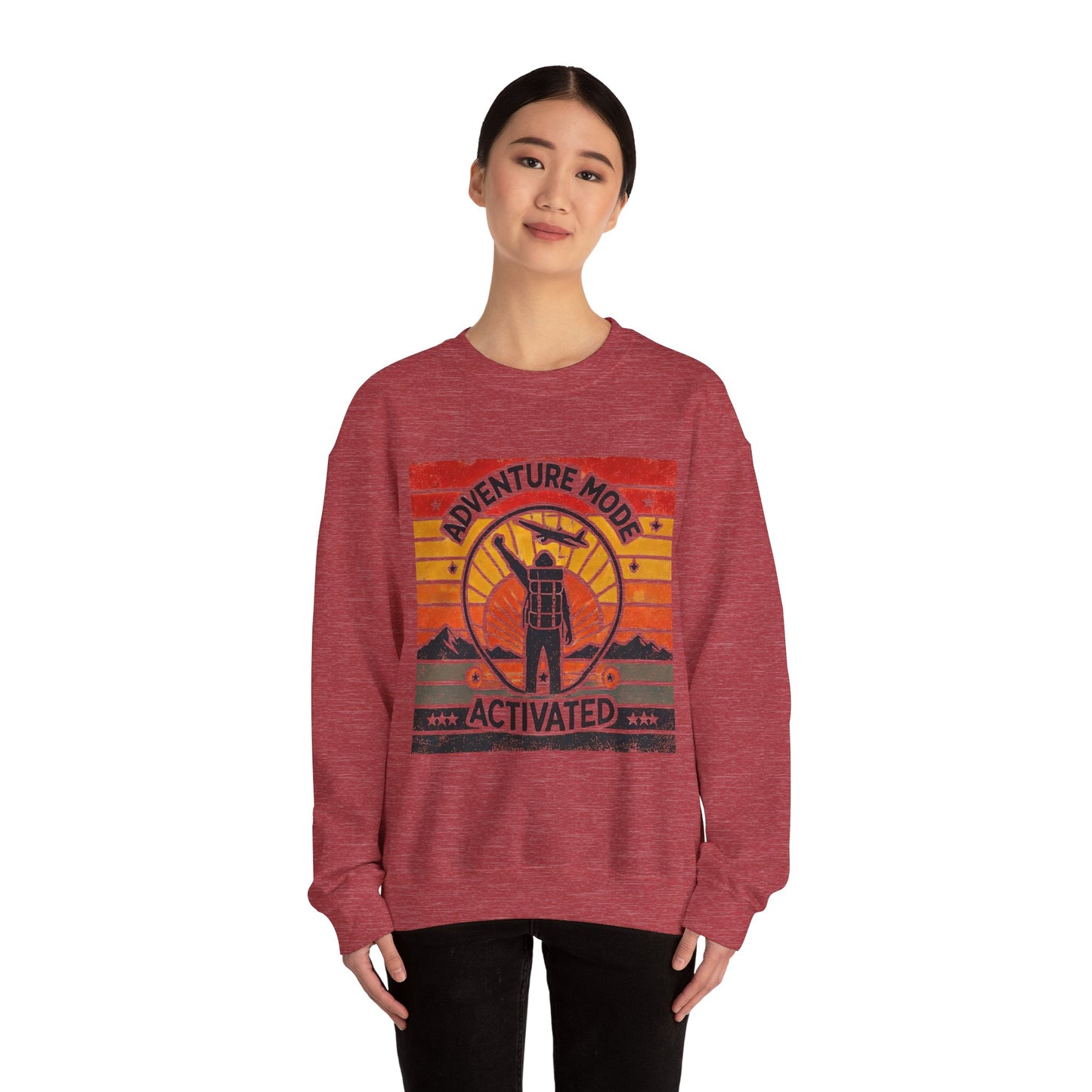 Adventure Mode Activated | Unisex Heavy Blend™ Crewneck Sweatshirt