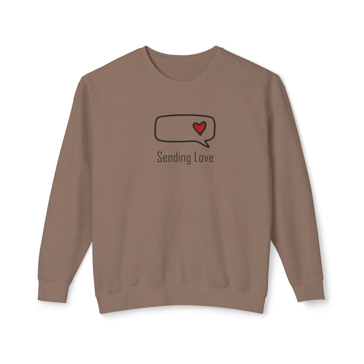 Sending Love_Unisex Lightweight Crewneck Sweatshirt
