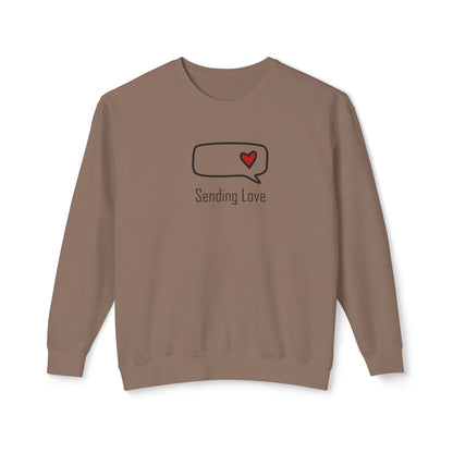 Sending Love_Unisex Lightweight Crewneck Sweatshirt