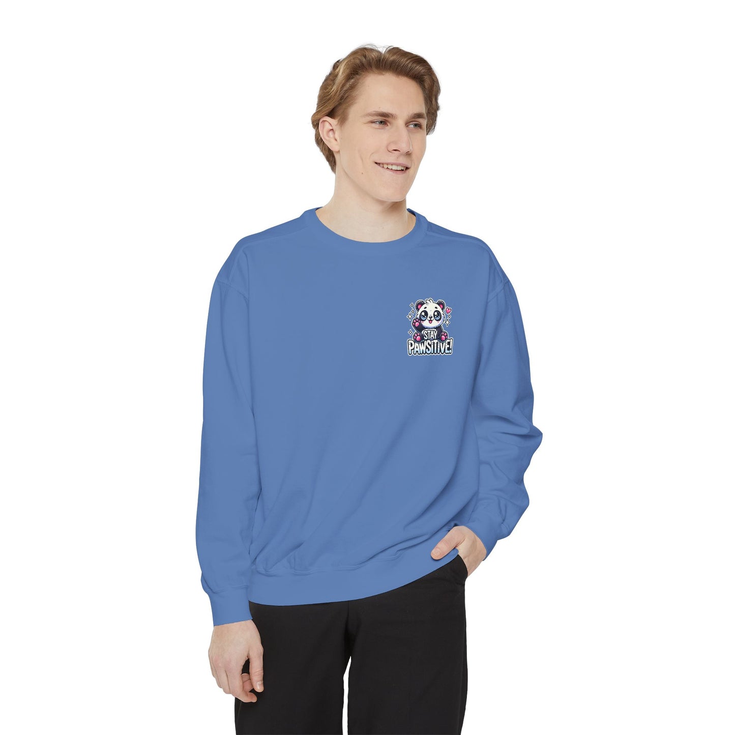 Pawsitive | Unisex Garment-Dyed Sweatshirt