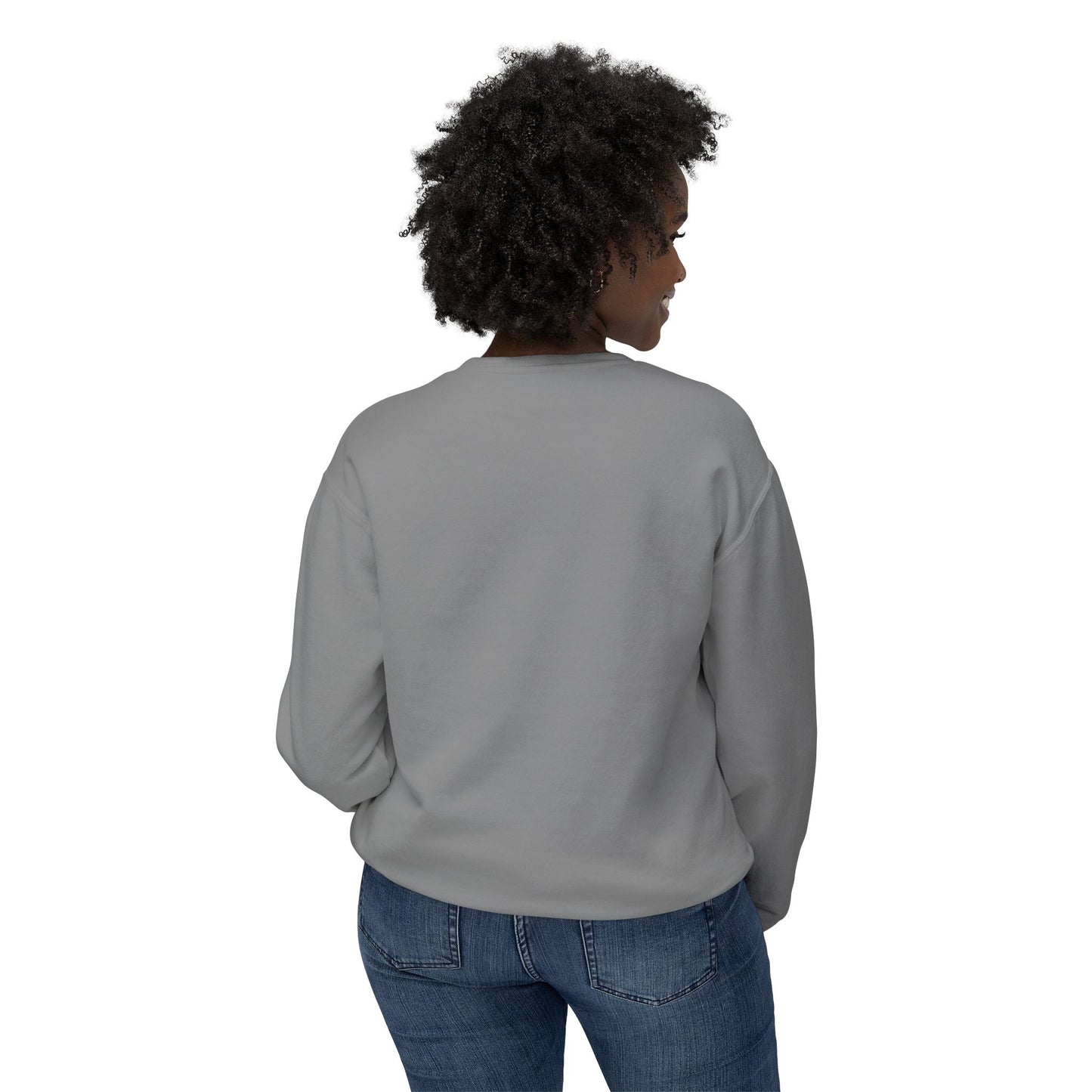 Meow_Unisex Lightweight Crewneck Sweatshirt