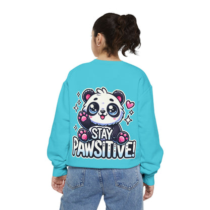 Pawsitive | Unisex Garment-Dyed Sweatshirt