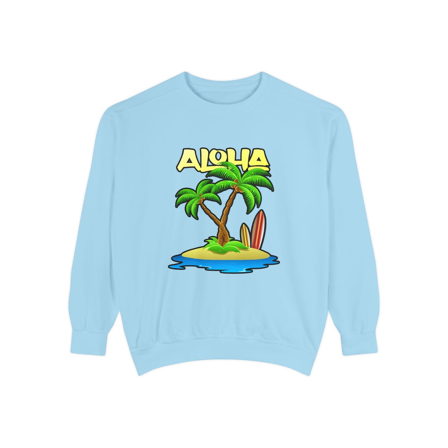 ALOHA | Unisex Garment-Dyed Sweatshirt
