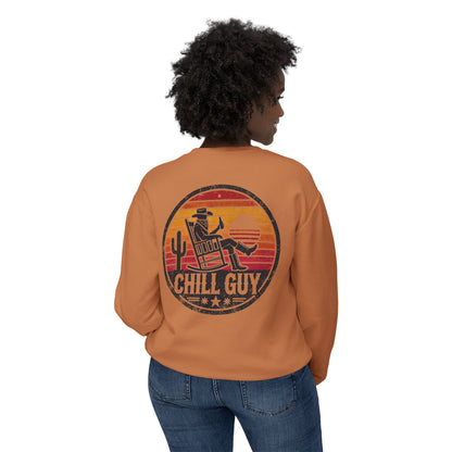 Chill Cowboy | Unisex Lightweight Crewneck Sweatshirt