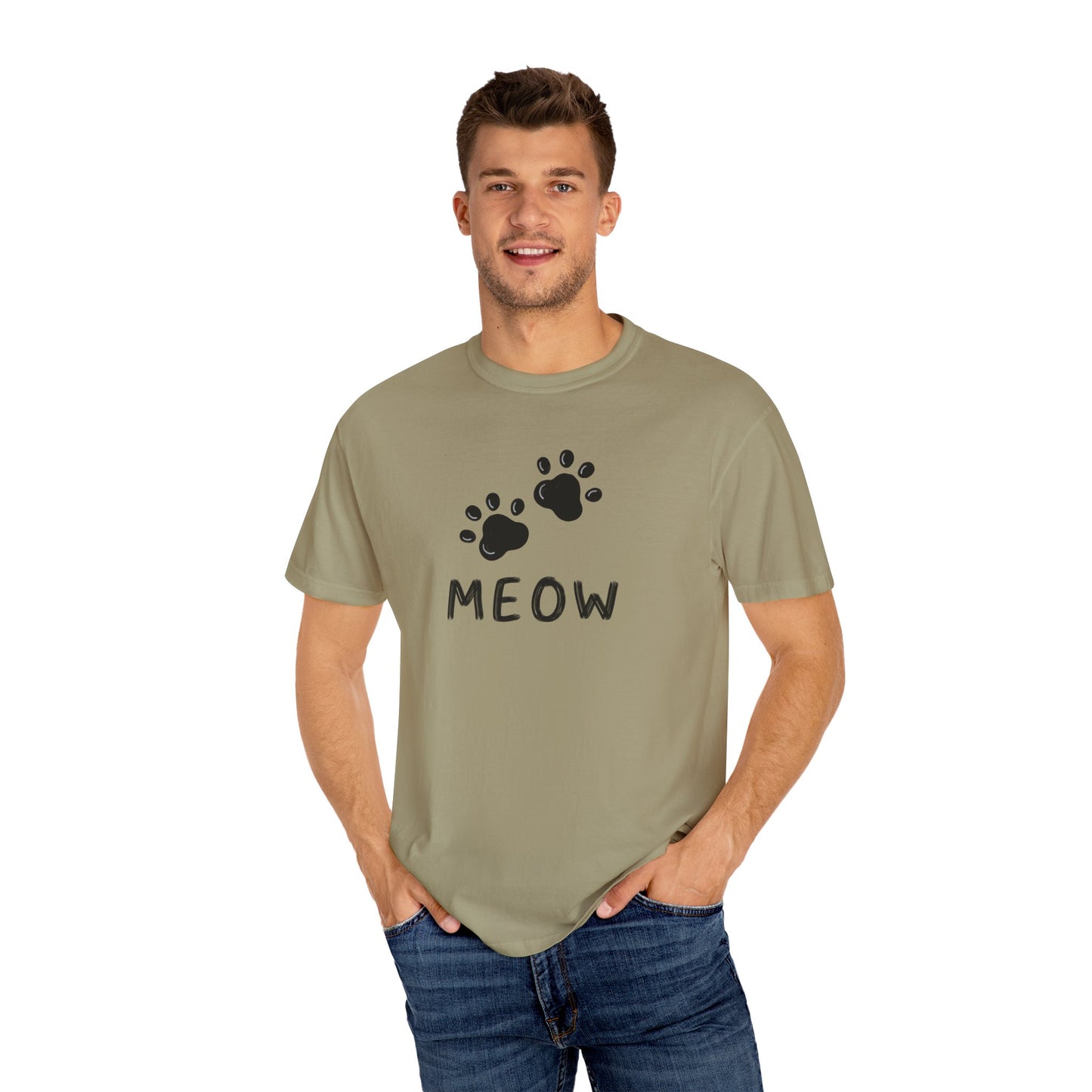 MEOW_Unisex Garment-Dyed T-shirt
