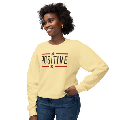 Positive_Unisex Lightweight Crewneck Sweatshirt