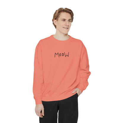 Meow_Unisex Garment-Dyed Sweatshirt