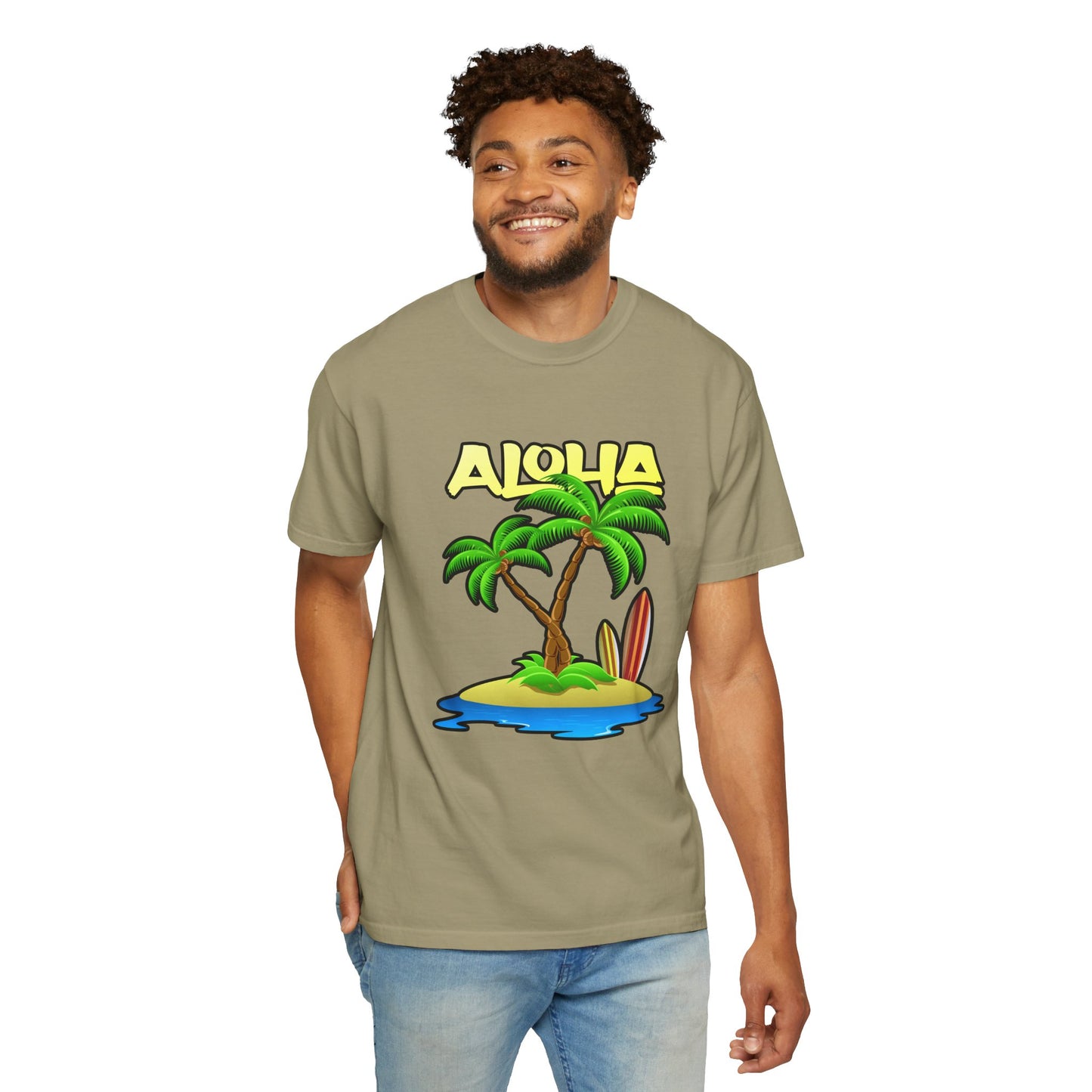 ALOHA | Unisex Garment-Dyed T-shirt