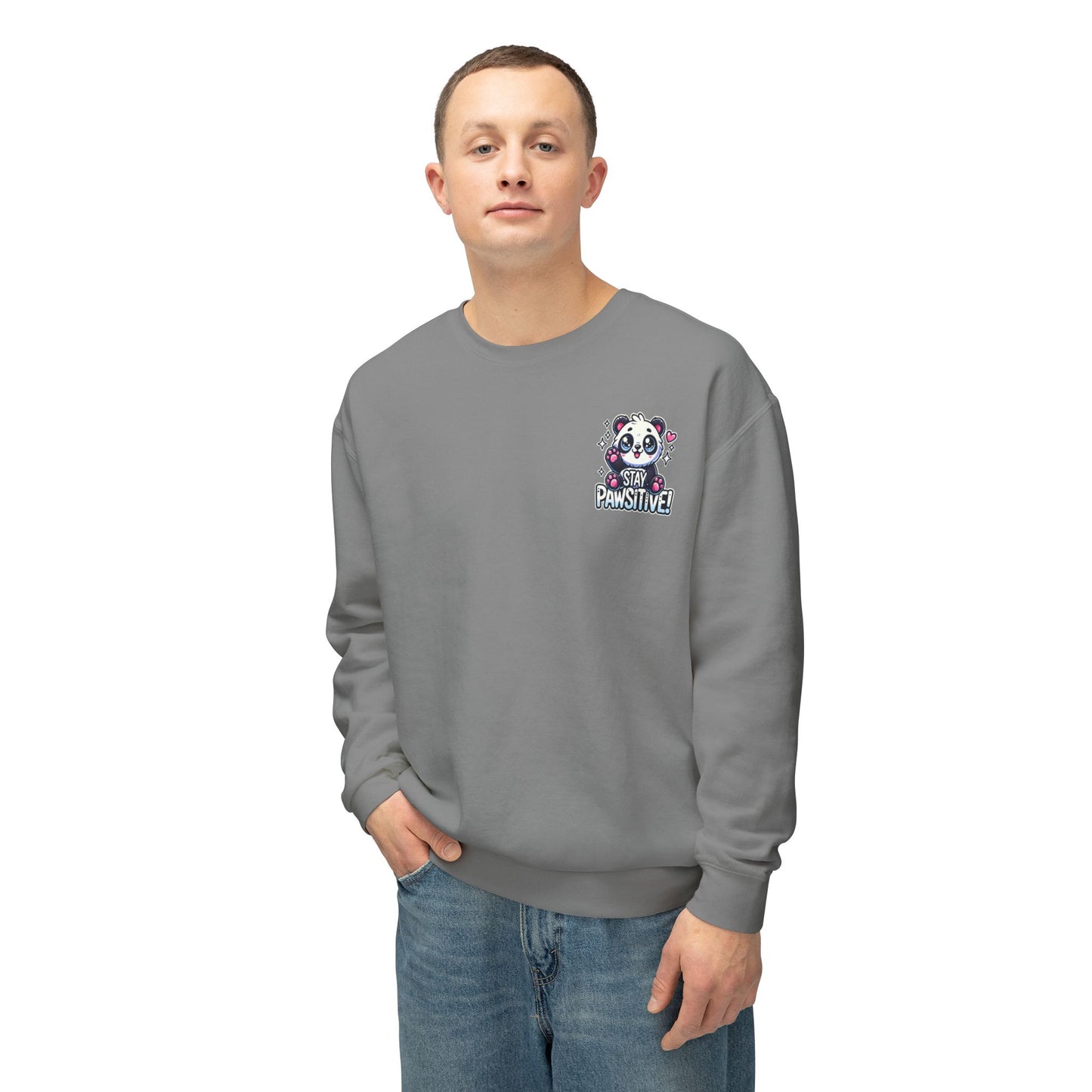 Pawsitive | Unisex Lightweight Crewneck Sweatshirt