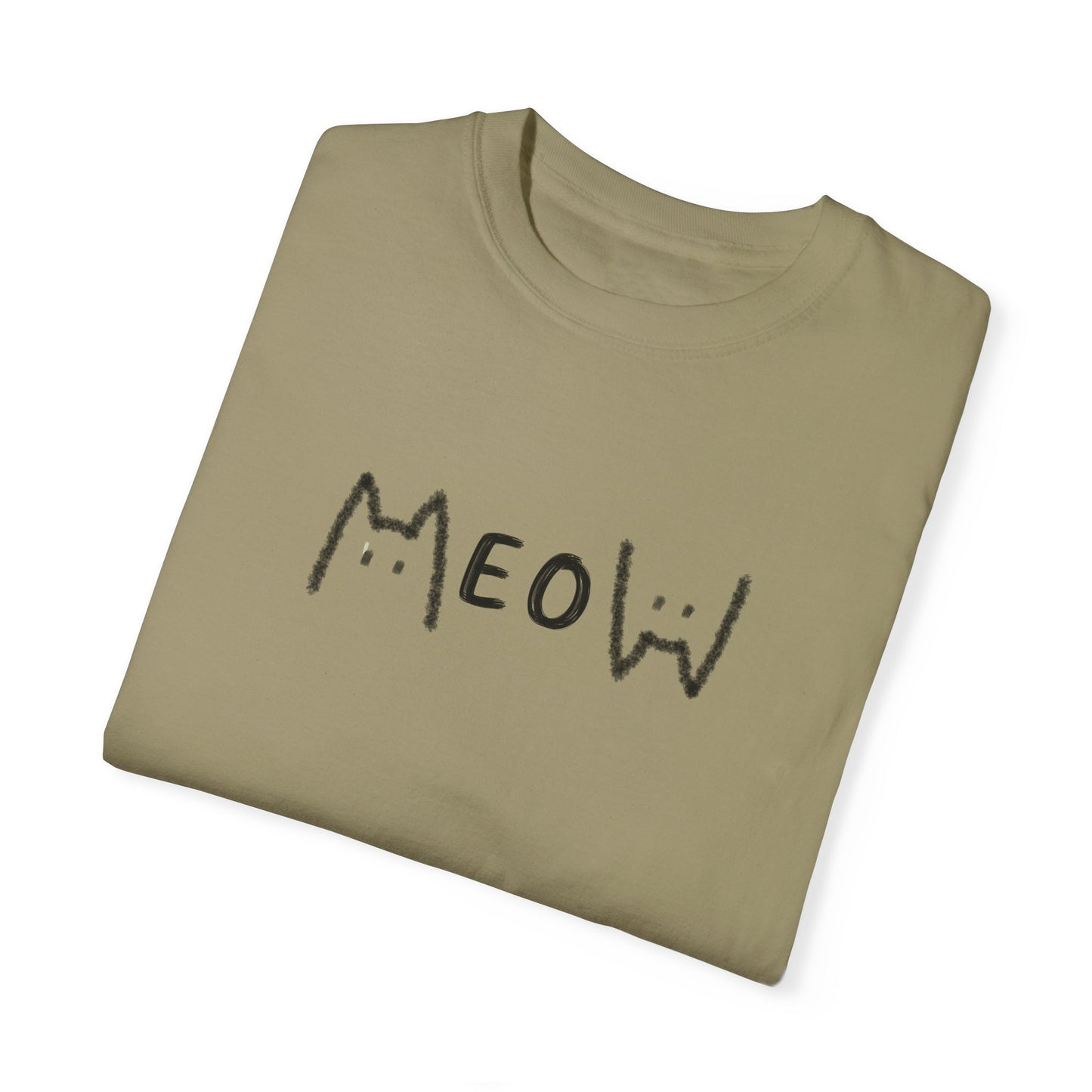 Meow_Unisex Garment-Dyed T-shirt