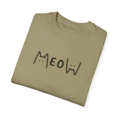 Meow_Unisex Garment-Dyed T-shirt