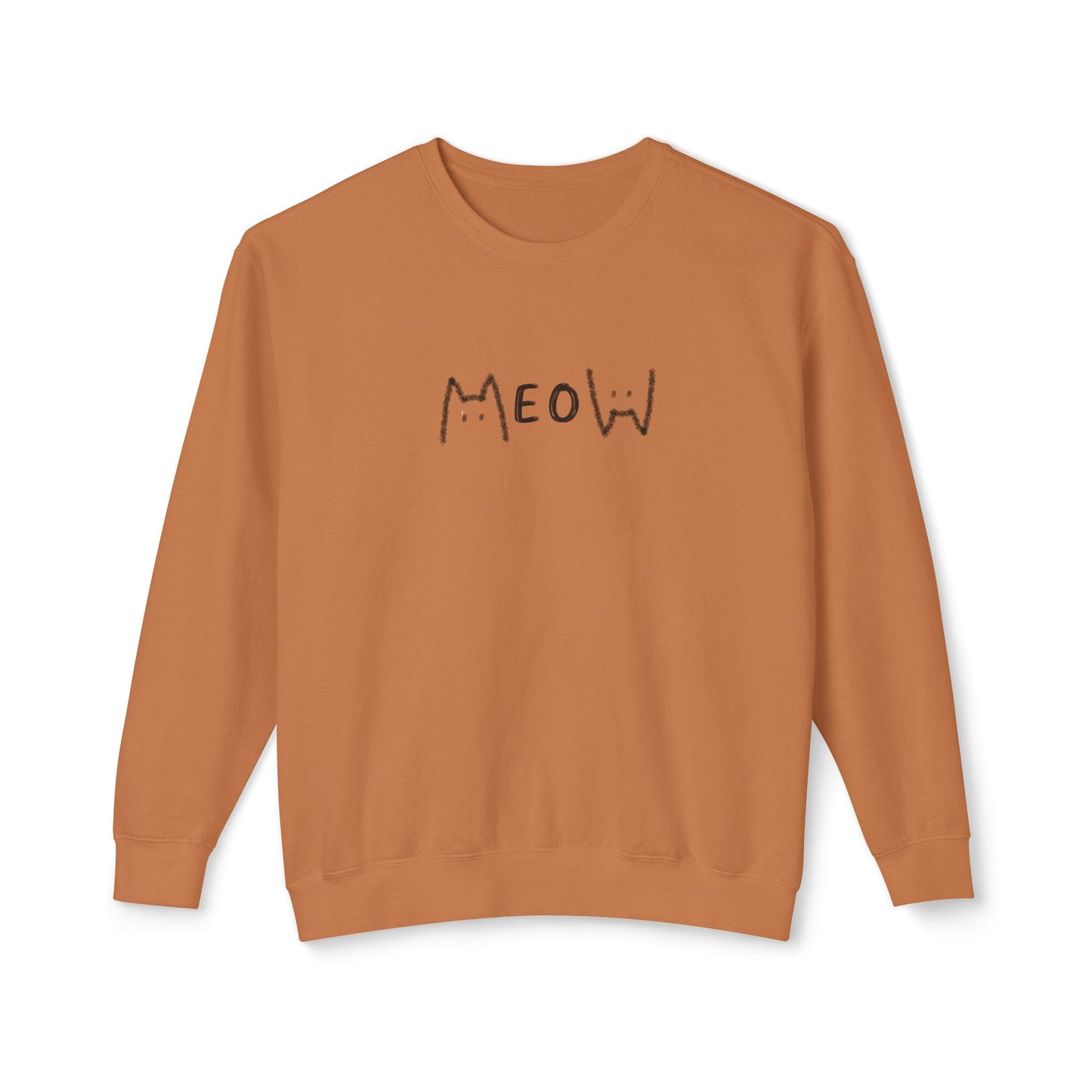 Meow_Unisex Lightweight Crewneck Sweatshirt