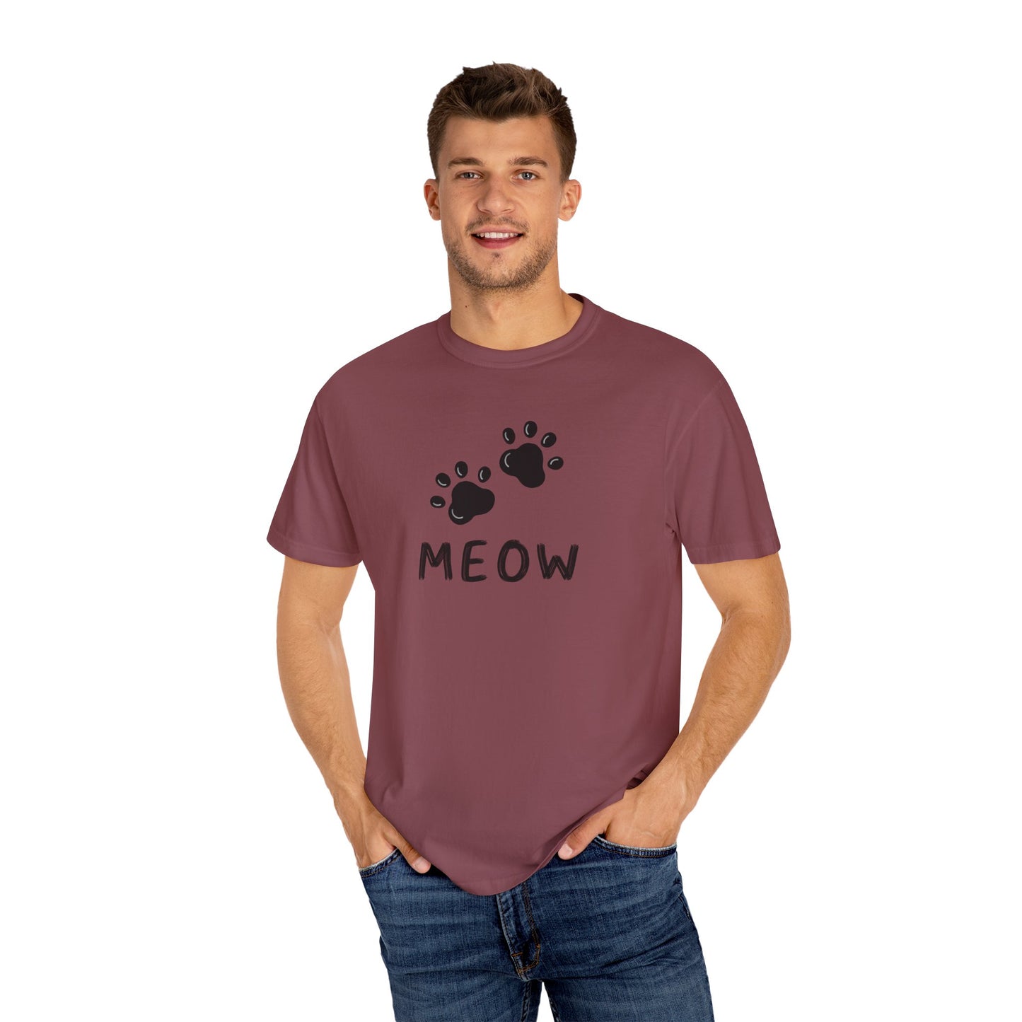 MEOW_Unisex Garment-Dyed T-shirt