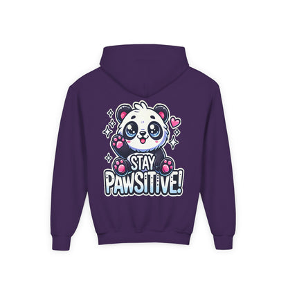 Pawsitive | Youth Heavy Blend Hooded Sweatshirt