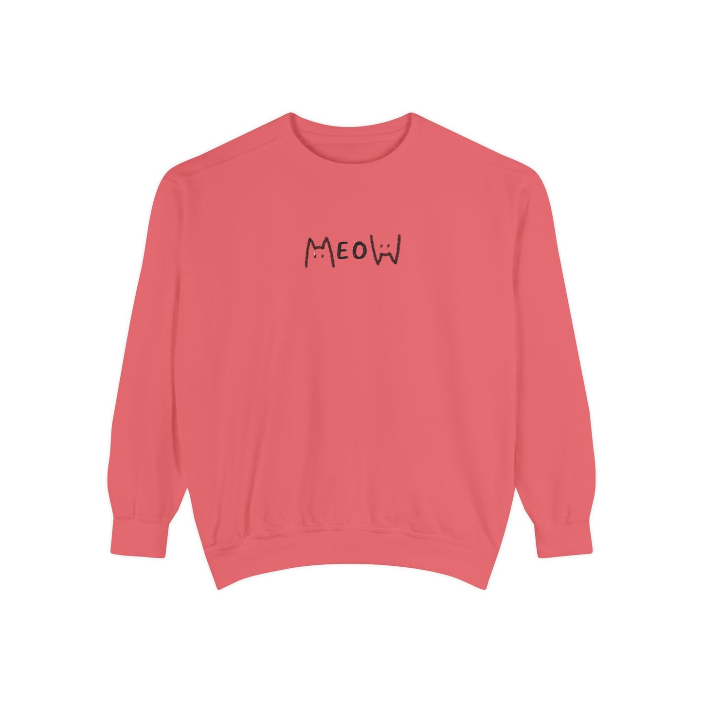 Meow_Unisex Garment-Dyed Sweatshirt