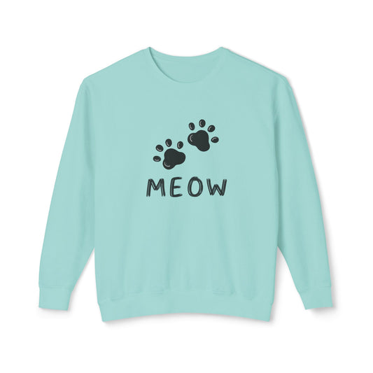 MEOW_Unisex Lightweight Crewneck Sweatshirt