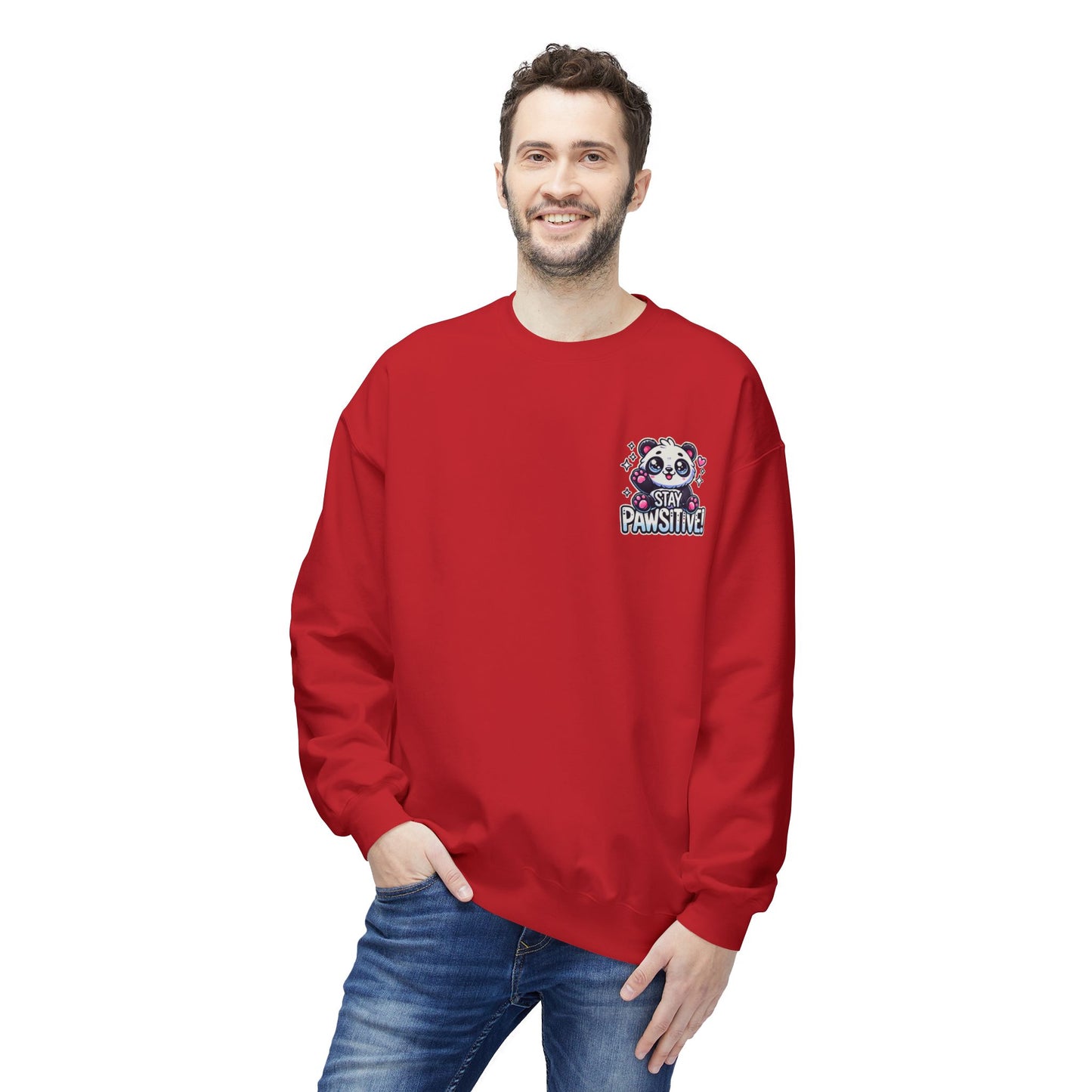 Pawsitive | Unisex Midweight Softstyle Fleece Crewneck Sweatshirt