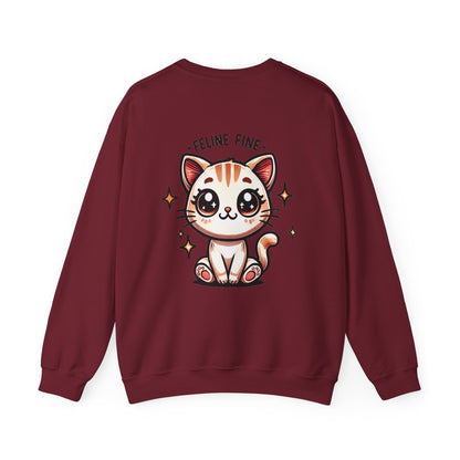 Feline Fine | Unisex Heavy Blend™ Crewneck Sweatshirt