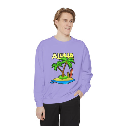 ALOHA | Unisex Garment-Dyed Sweatshirt