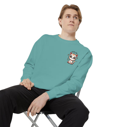 Feline Fine | Unisex Garment-Dyed Sweatshirt