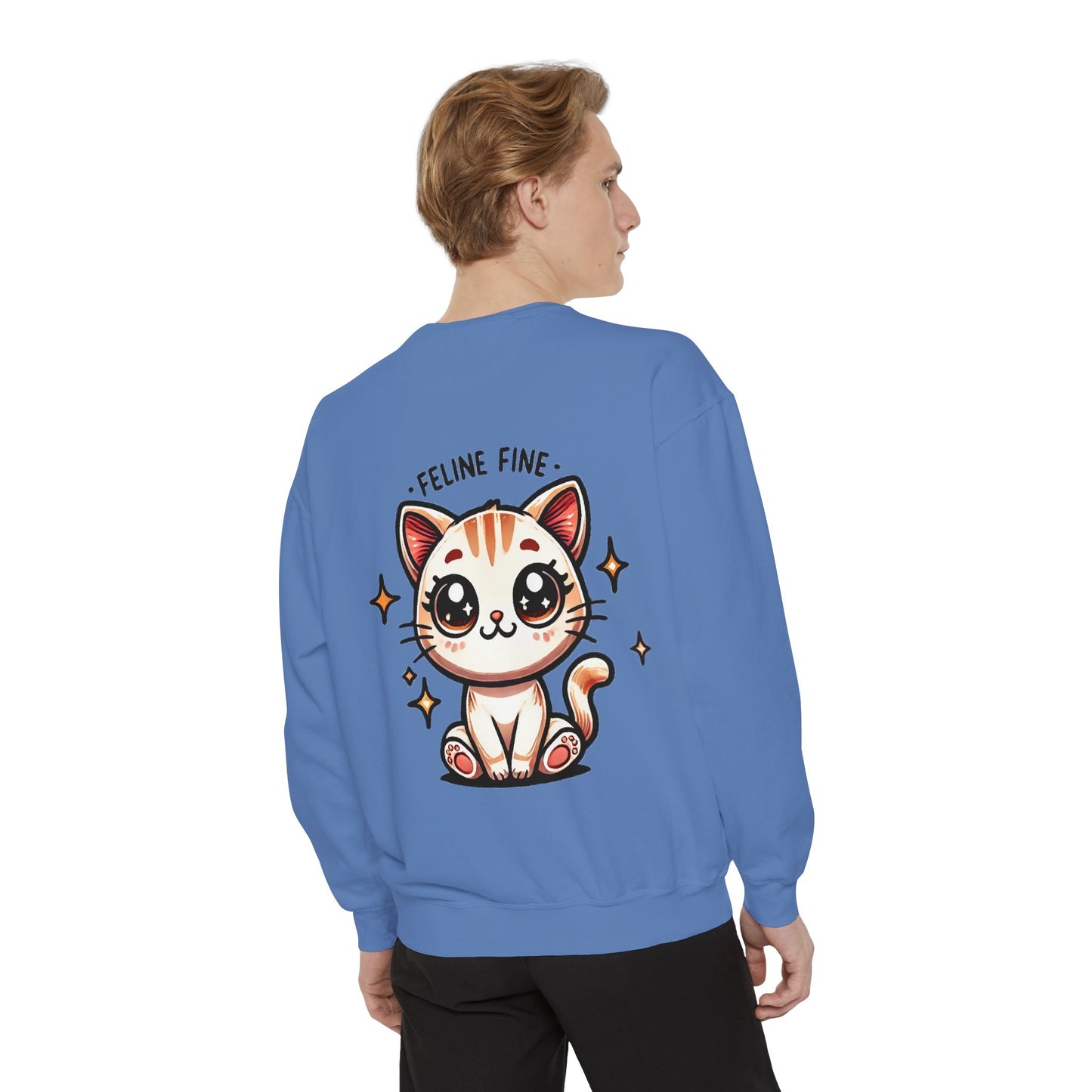 Feline Fine | Unisex Garment-Dyed Sweatshirt