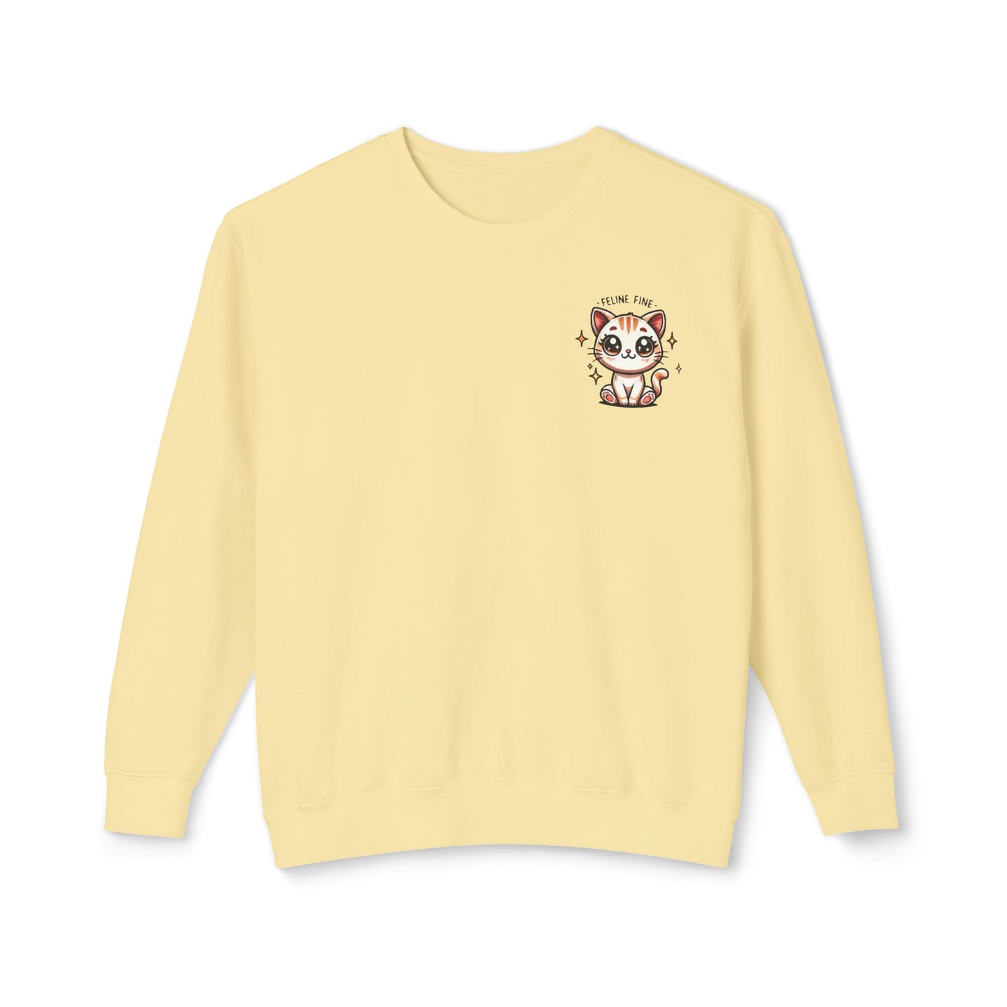 Feline Fine | Unisex Lightweight Crewneck Sweatshirt