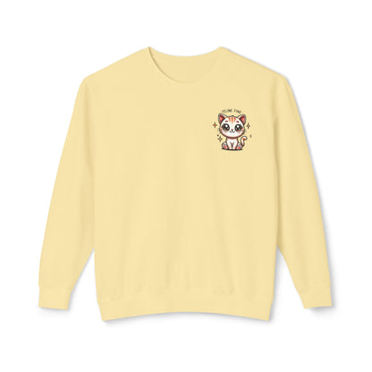 Feline Fine | Unisex Lightweight Crewneck Sweatshirt