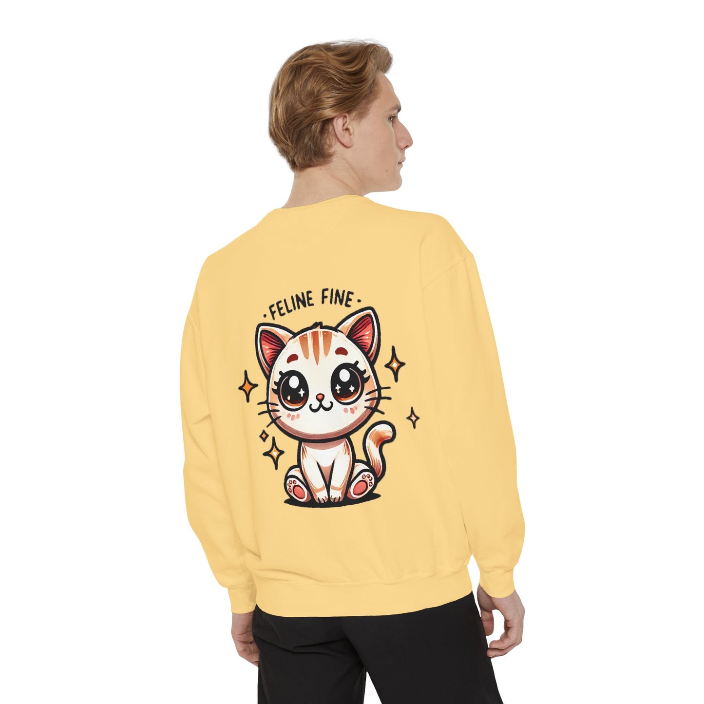 Feline Fine | Unisex Garment-Dyed Sweatshirt
