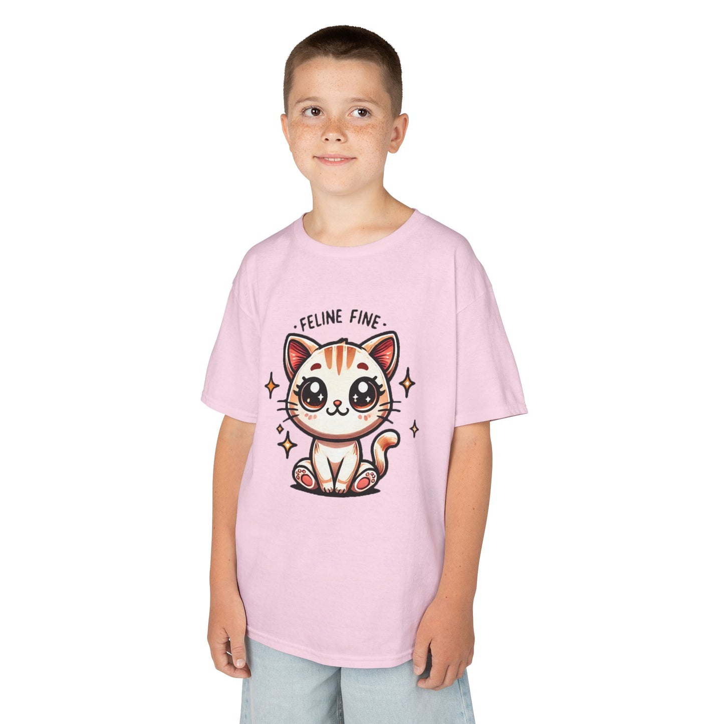 Feline Fine | Kids Heavy Cotton™ Tee