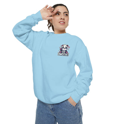 Pawsitive | Unisex Garment-Dyed Sweatshirt