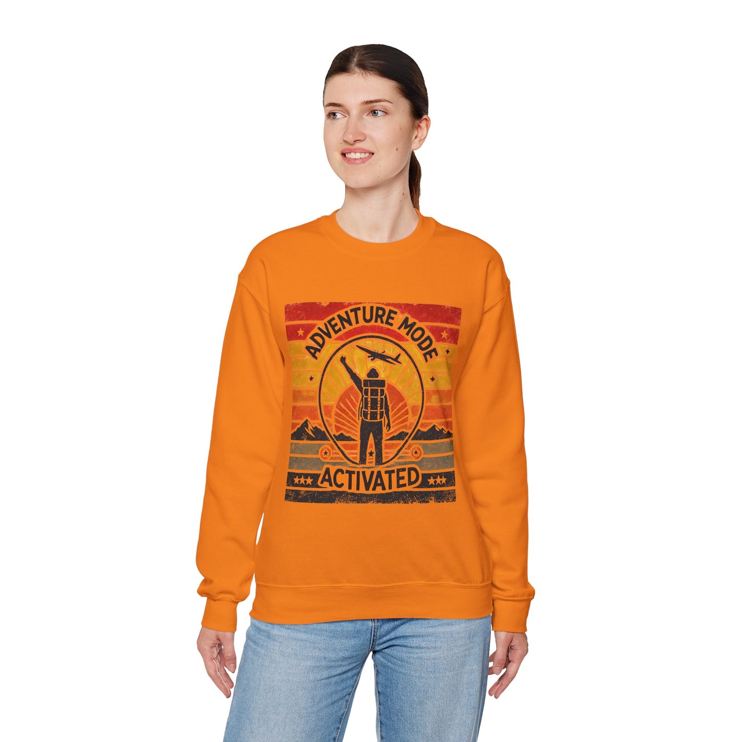 Adventure Mode Activated | Unisex Heavy Blend™ Crewneck Sweatshirt