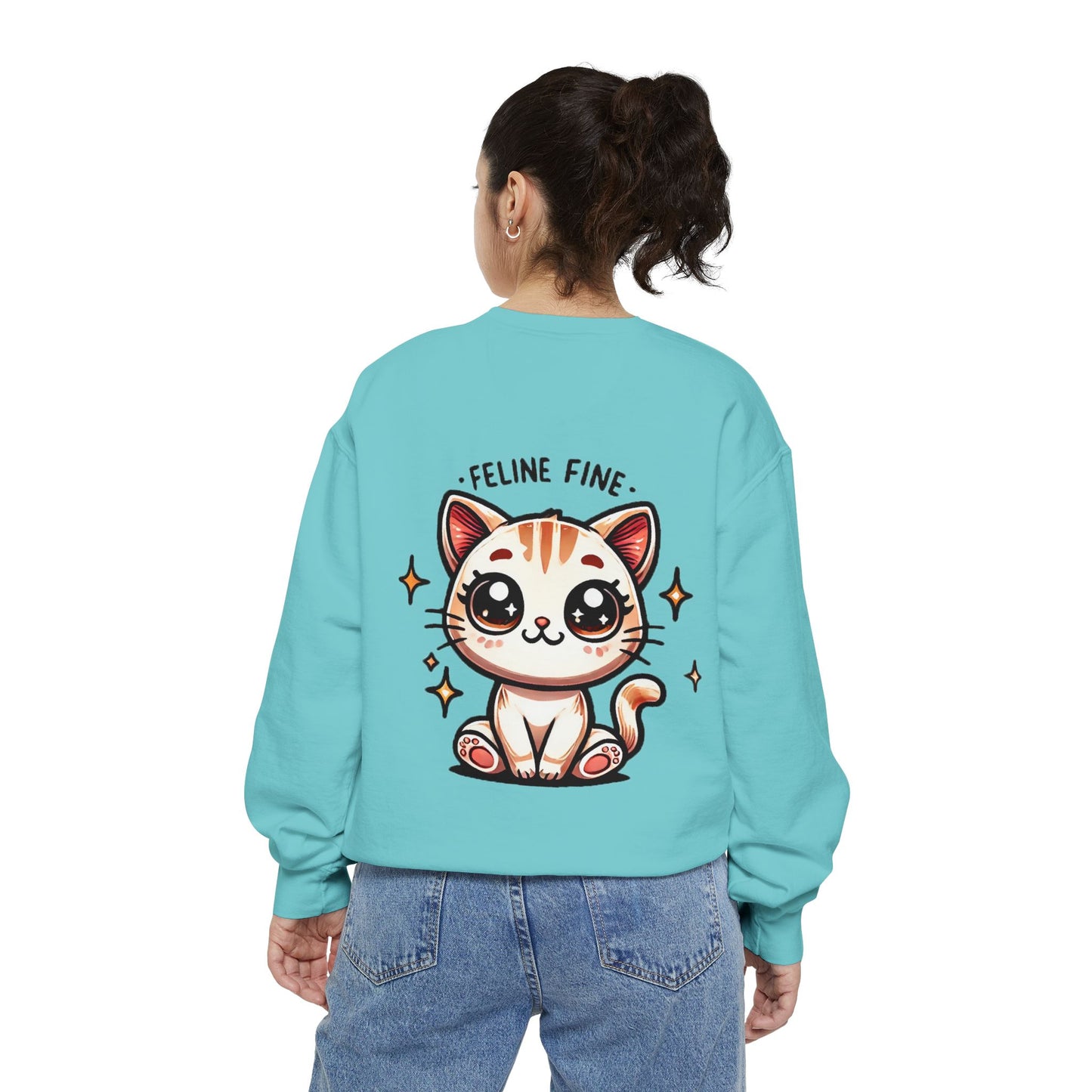 Feline Fine | Unisex Garment-Dyed Sweatshirt