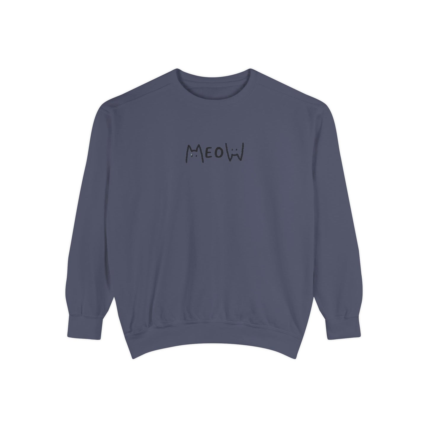 Meow_Unisex Garment-Dyed Sweatshirt