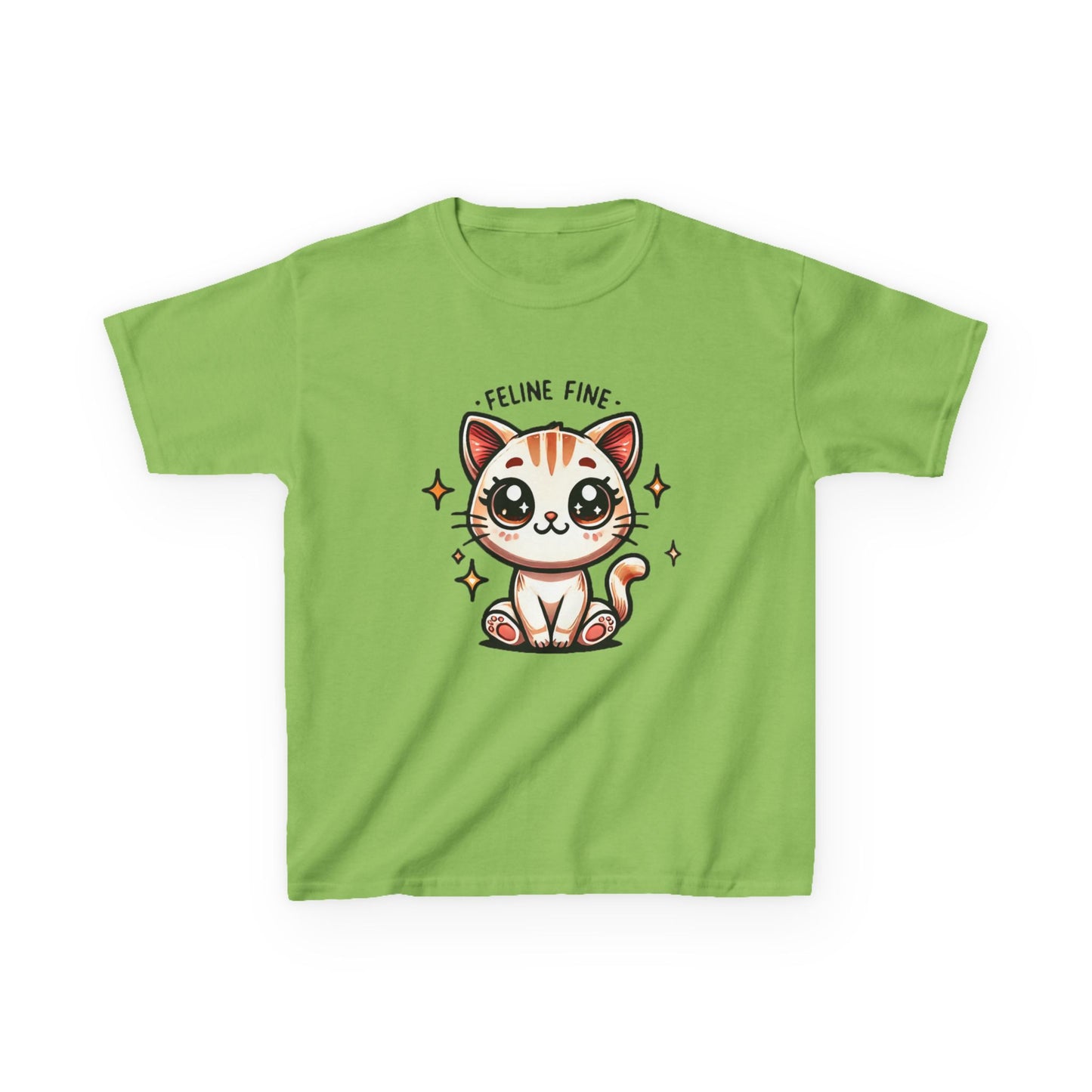 Feline Fine | Kids Heavy Cotton™ Tee
