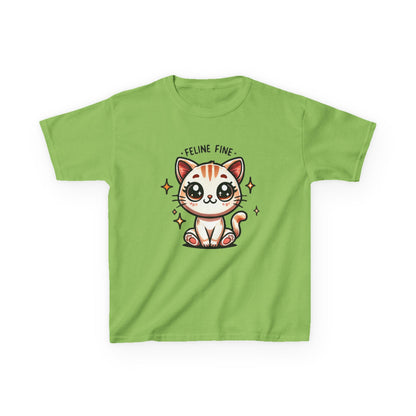 Feline Fine | Kids Heavy Cotton™ Tee