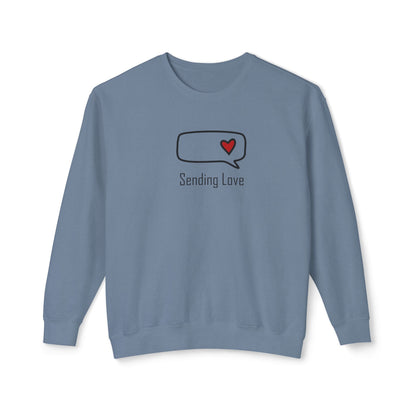 Sending Love_Unisex Lightweight Crewneck Sweatshirt