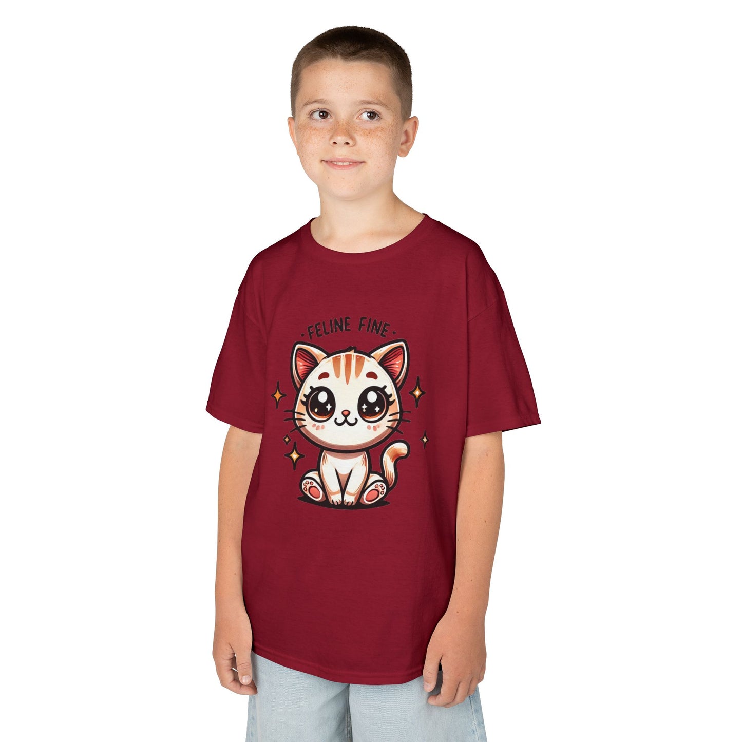 Feline Fine | Kids Heavy Cotton™ Tee